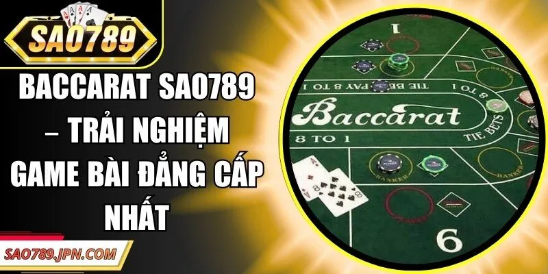 Baccarat Sao789 – Trải Nghiệm Game Bài Đẳng Cấp Nhất
